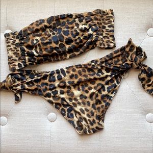 Leopard Bathing Suit Set